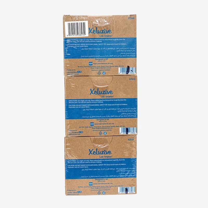 Xcluzive Bamboo Stem Cotton Buds 200's X 3 Value Pack