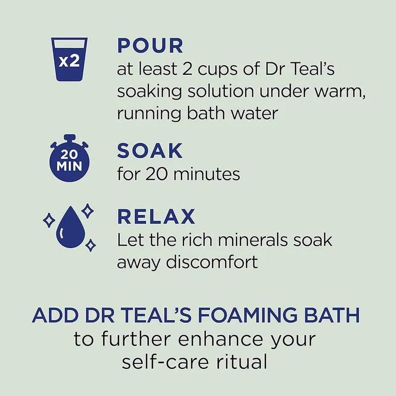 Dr Teal's Epsom Bath Salt - Eucalyptus&Spearmint 1.36Kg