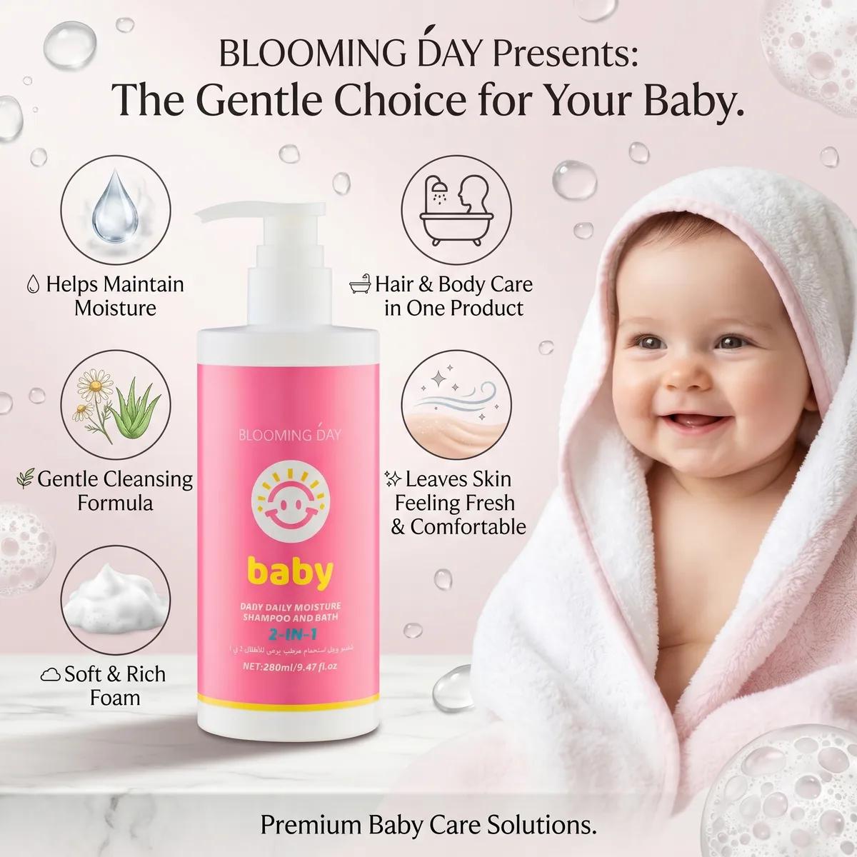 Blooming Day Baby Daily Moisture shampoo and Bath 2in1 280ml