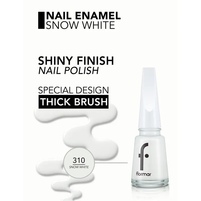 Flormar Nail Enamel - 310 Snow White