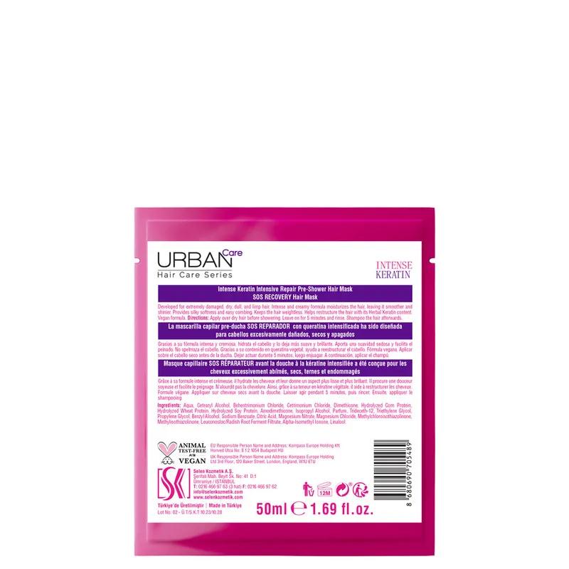 Urban Care Intense & Keratin S.O.S Recovery Pre-Wash Hair Mask 50ml