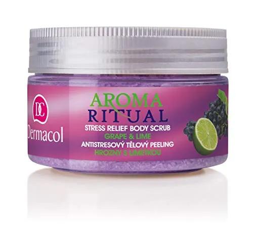 Dermacol Aroma Ritual Stress Relief Body Scrub - Grape and Lime 200gm