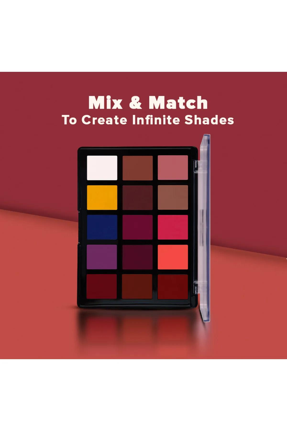 15 Color Lip Define Palette-Multicolor - DDL001