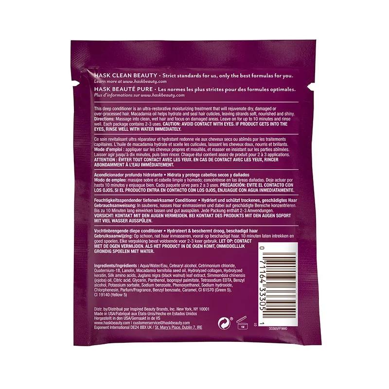 Hask Macadamia Oil Hydrating Deep Conditioning Hair Treatment 50g