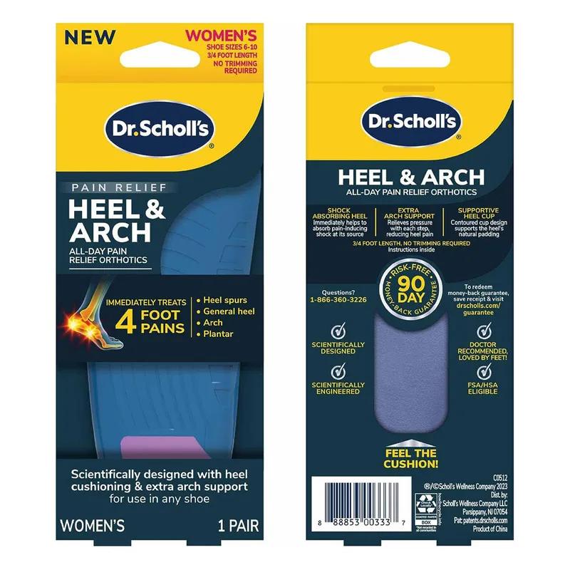 Dr.Scholl's Pain Relief� Heels & Arch all-day Pain Relief Orthotics-Women
