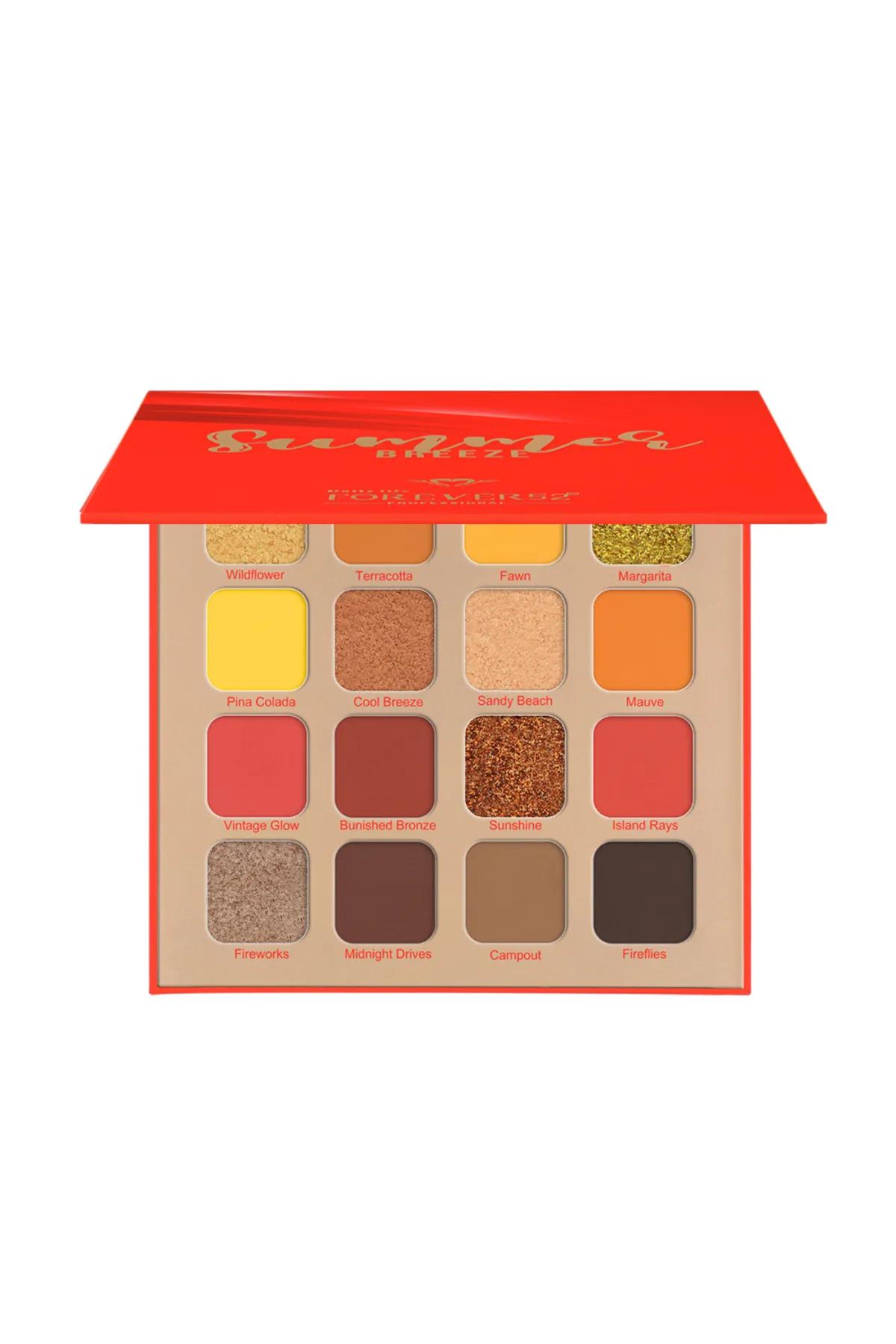 16 Color Eyeshadow Palette-Summer Breeze - BRZ004
