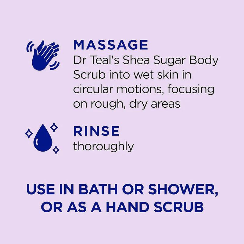 Dr Teal's Shea Sugar Body Scrub Melatonin 538g