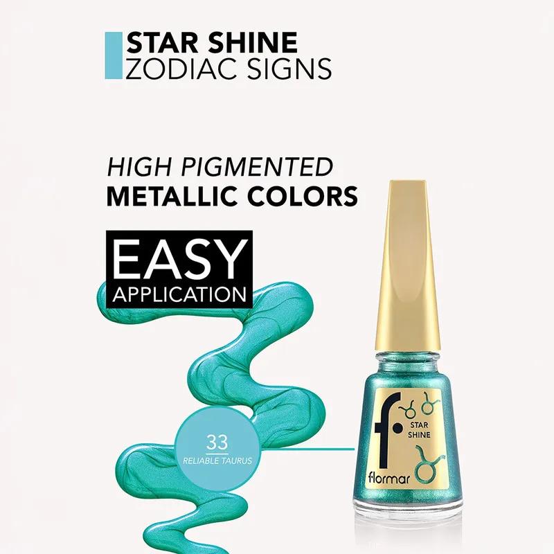 Flormar Star Shine Nail Enamel Zodiac -  33 Reliable Taurus
