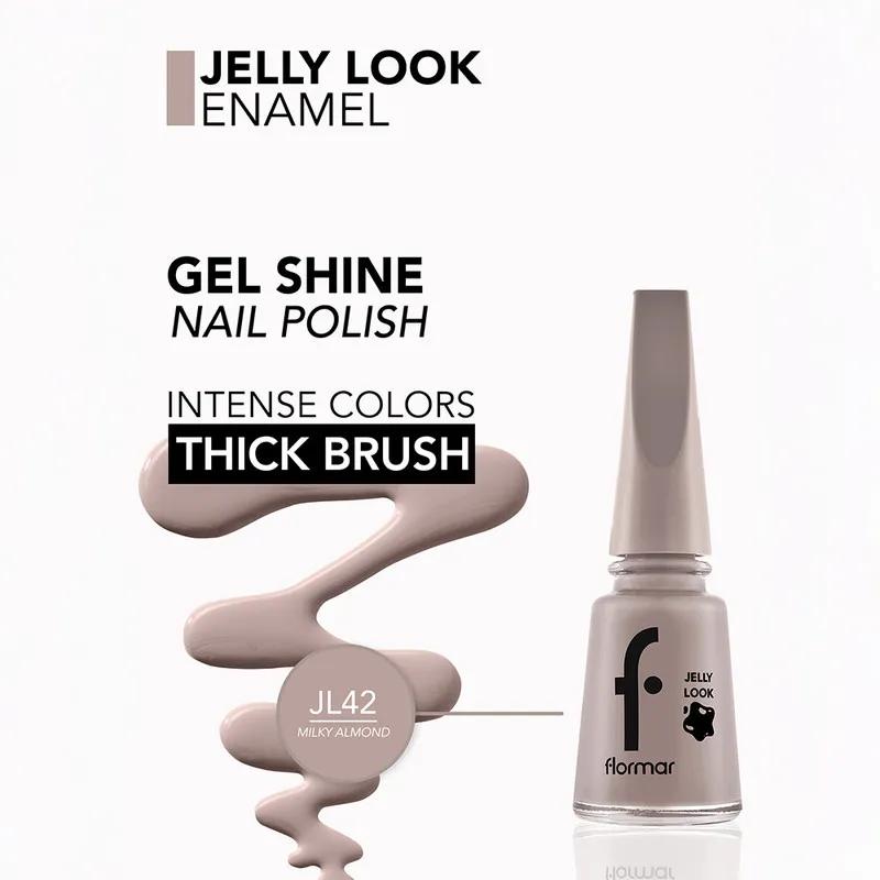 Flormar Jelly Look Nail Enamel - JL42 Milky Almond