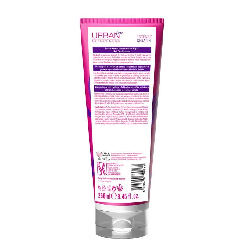Urban Care Intense & Keratin Hair Care Shampoo 250ml