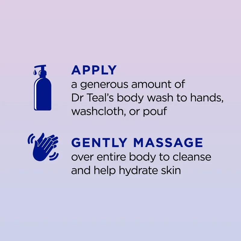 Dr Teal's Body Wash with Epsom Salt Sleep Blend with Melatonin 710Ml