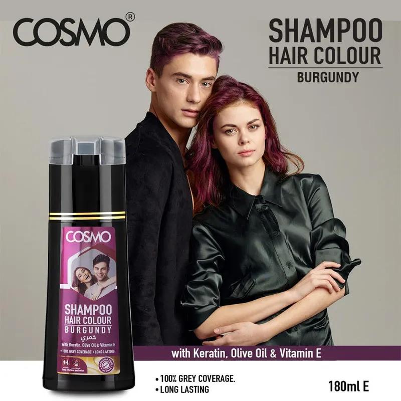 Cosmo Hair Colour Shampoo Burgundy 180Ml