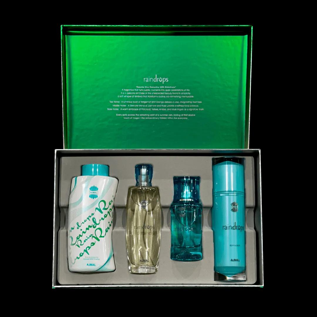 Raindrops New Gift Set for Women | Floral Perfume Luxury Gift Pack