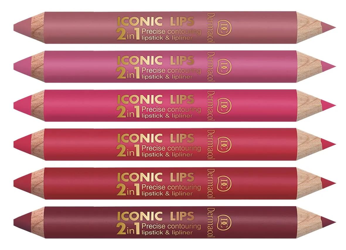 Dermacol Iconic Lips 2in1 Lipstick & Lipliner | (No 5)