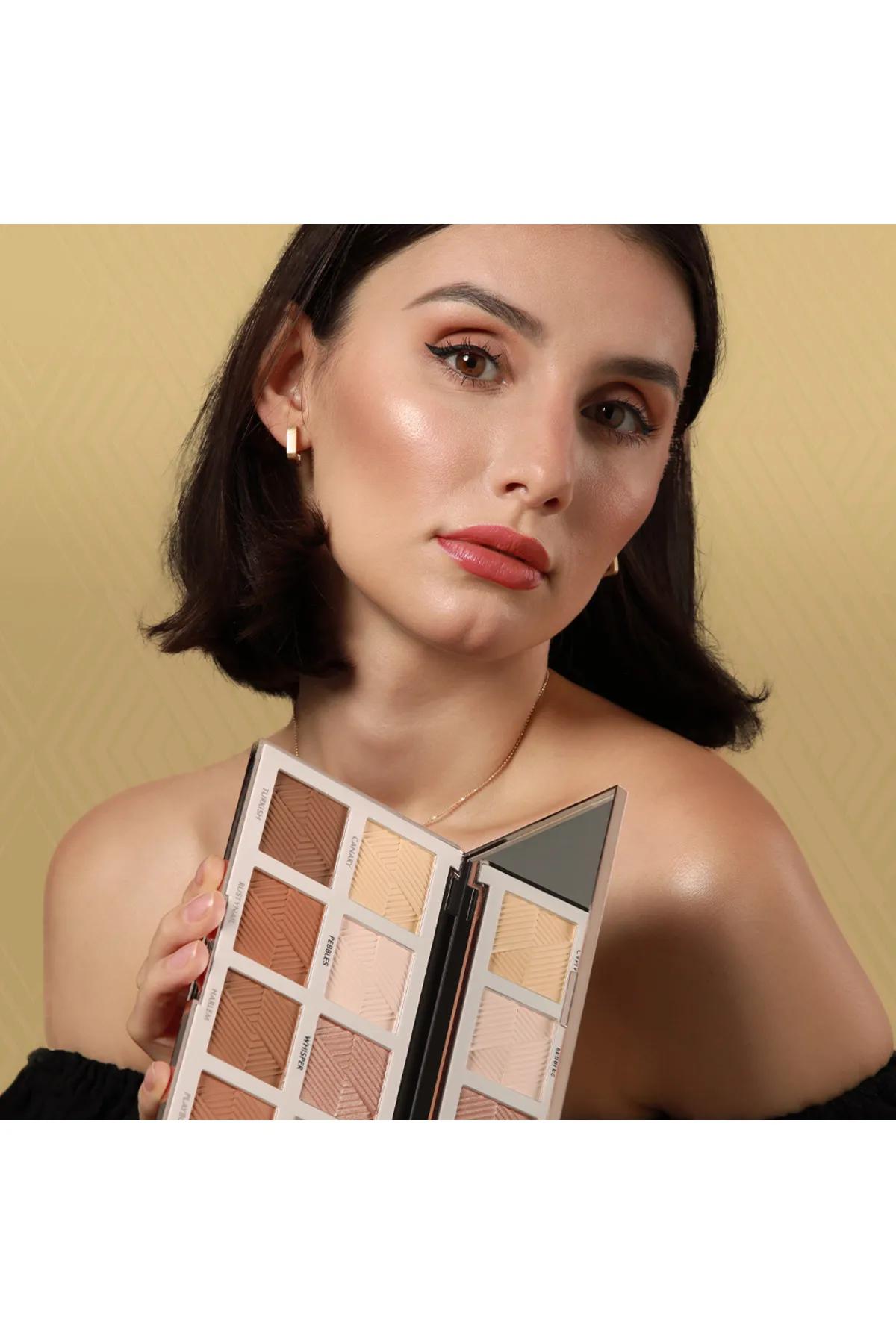 Backstage Essential Highlighter & Contour Powder Palette-Multicolor