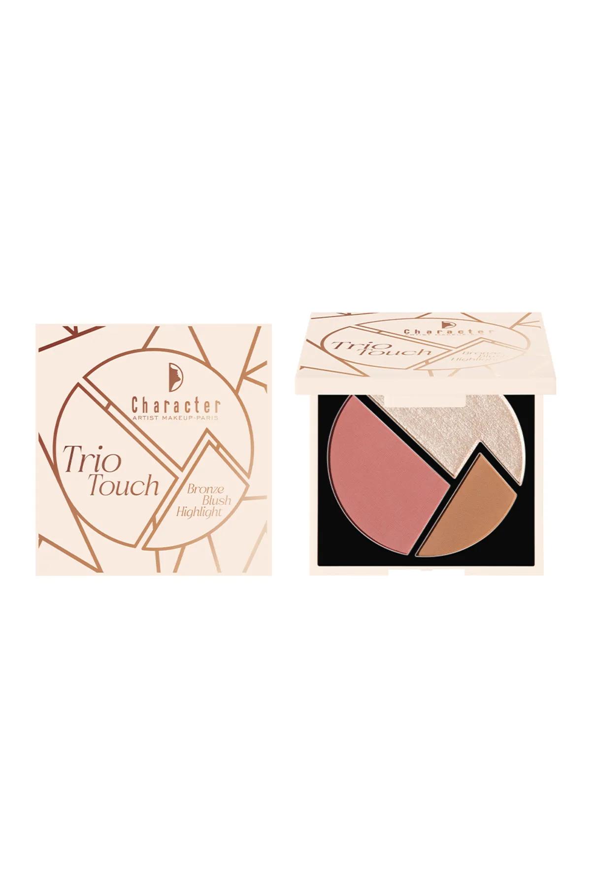 Trio Touch Bronze Blush-Highlight Palette-CTT001