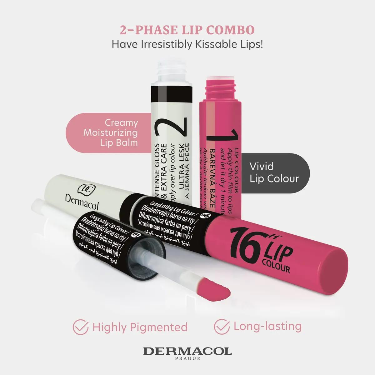 Dermacol 16h Lip Color (Rich Violet Pink)