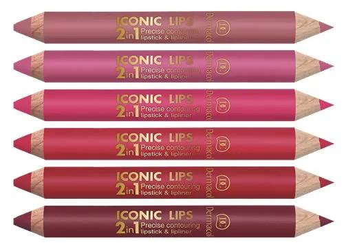 Dermacol Iconic Lips 2in1 Lipstick & Lipliner | (No 1)