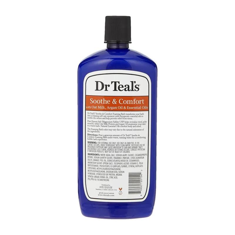 Dr Teal's Foaming Bath with Epsom Salt Oat Milk & Argan Oil 1000Ml