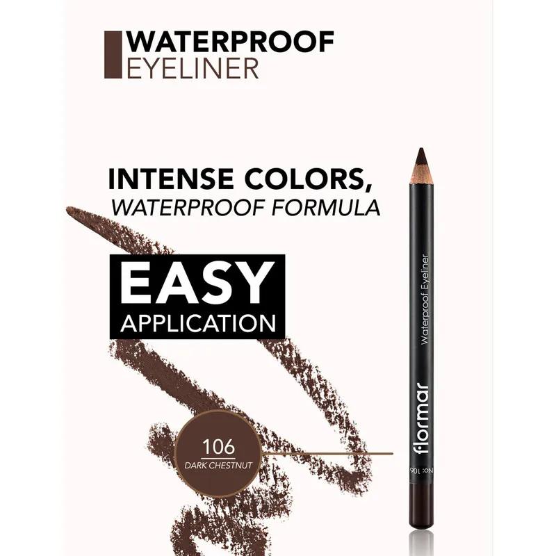 Flormar Eyeliner Pencil - 106 Dark Chestnut