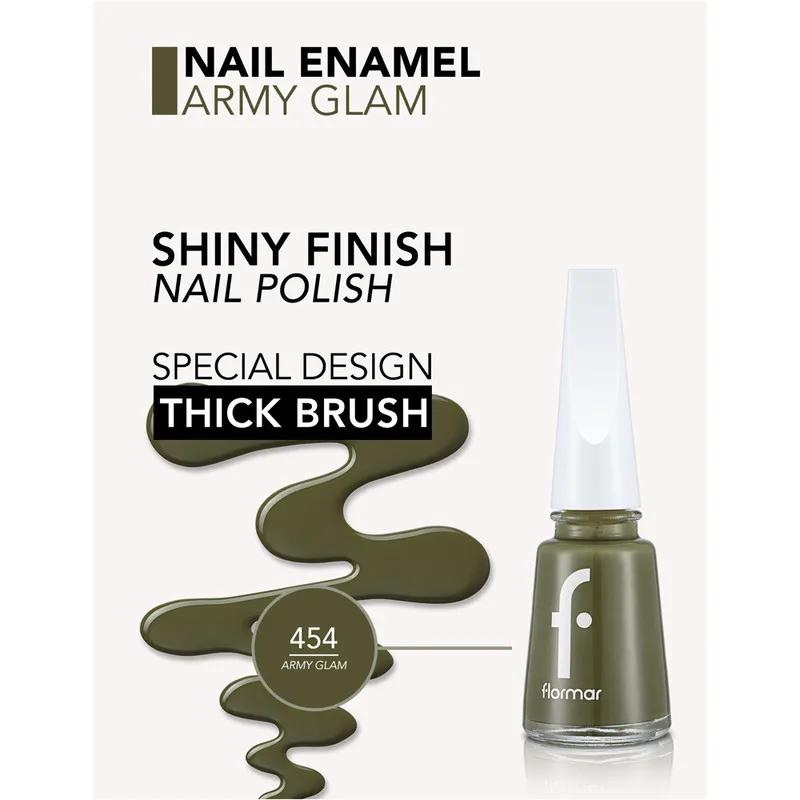 Flormar Classic Nail Enamel® - 454 Army Glam -New