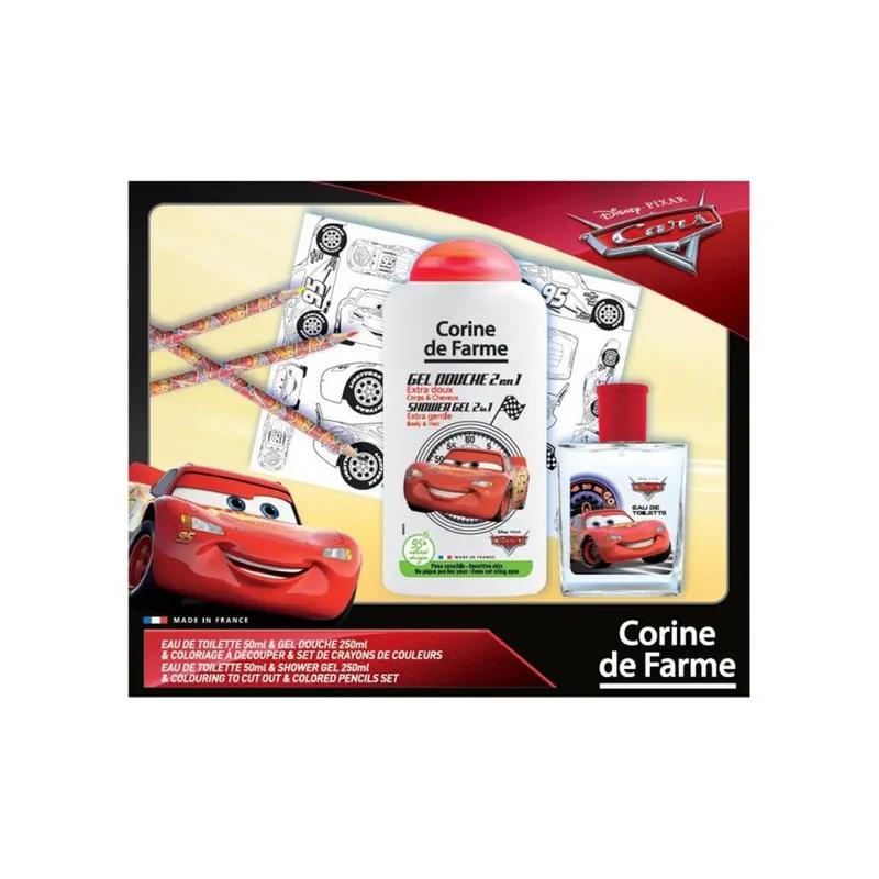 CDF- Gift Set Cars Edt 50 Ml + Shower Gel 250 Ml + Coloring Pencils Gift Set