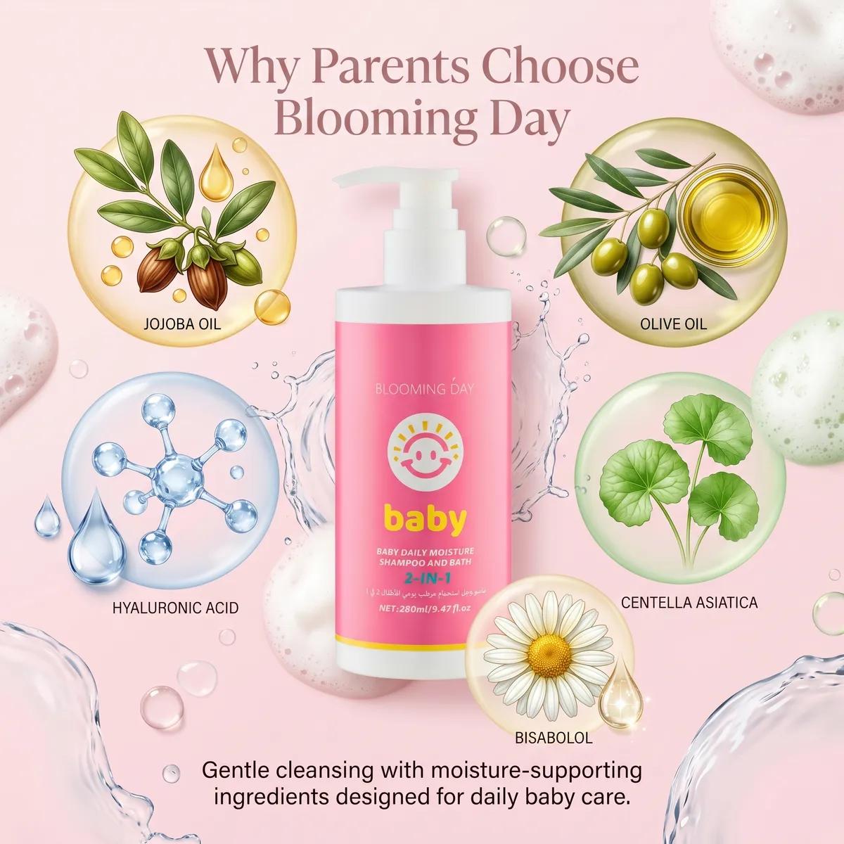 Blooming Day Baby Daily Moisture shampoo and Bath 2in1 280ml