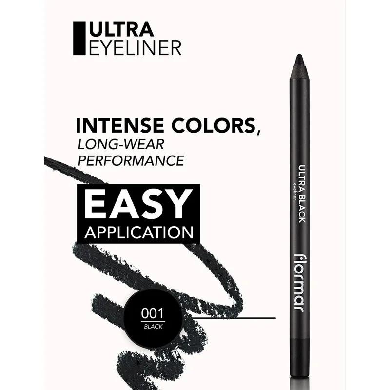 Flormar Ultra Eyeliner - 01 Black