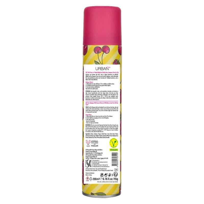 Urban Care Hello Cherry Berry Dry Shampoo Keratin Complex UV Filter 200ml