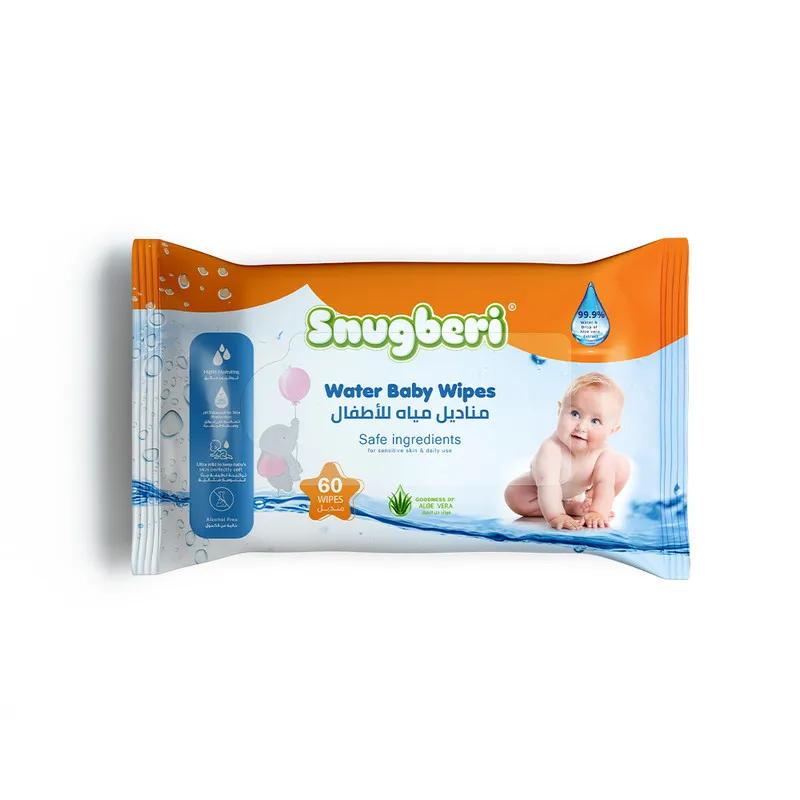 Snugberi Water Baby Wipes 60's