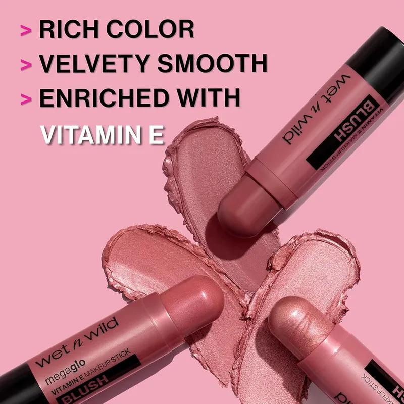 WnW Mega Glo Vitamin and Make-up Stick Blush Currant Jam
