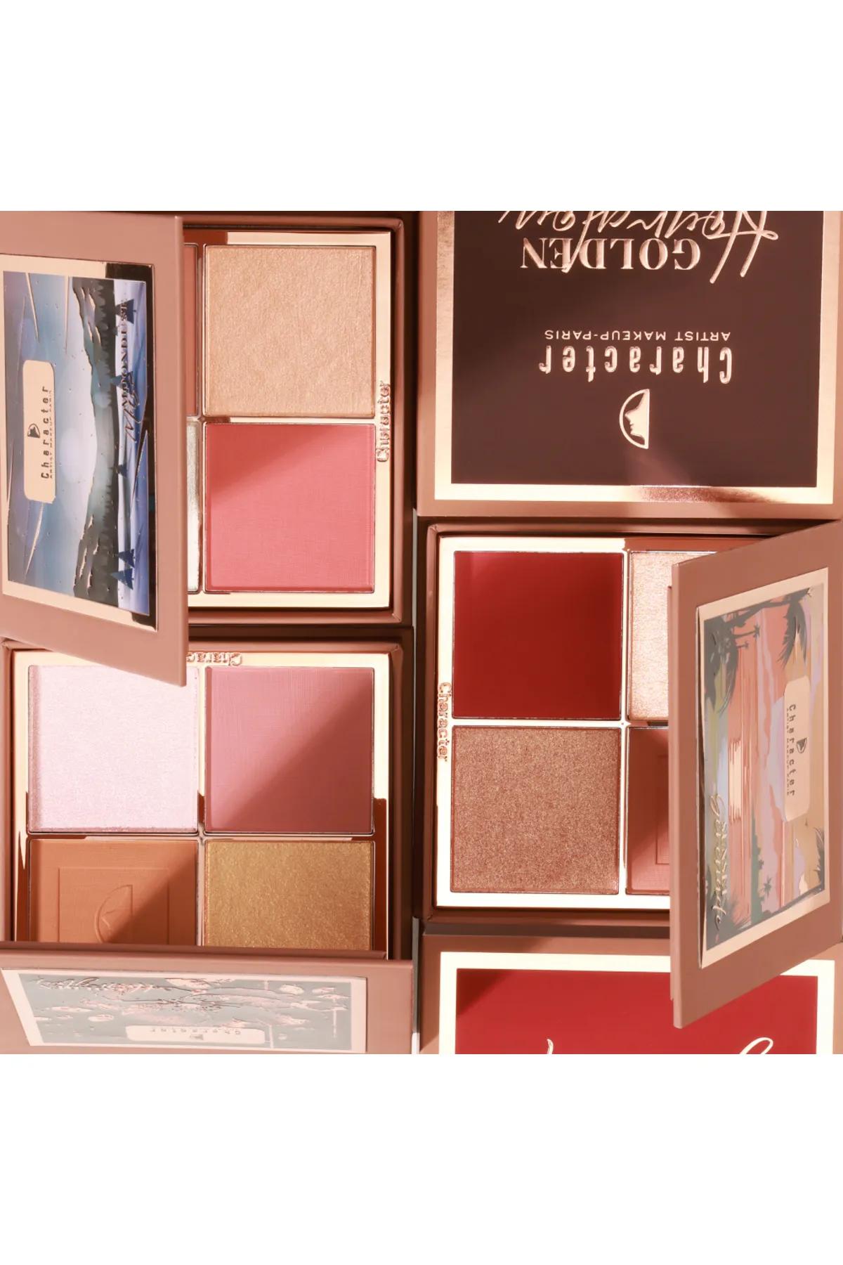 4 Color Blush & Highlighter Palette-Golden Hour Glow - CGP101