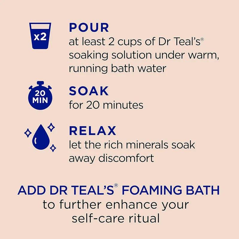Dr Teal's Epsom Bath Salt Oat Milk & Argan Oil 1.36Kg