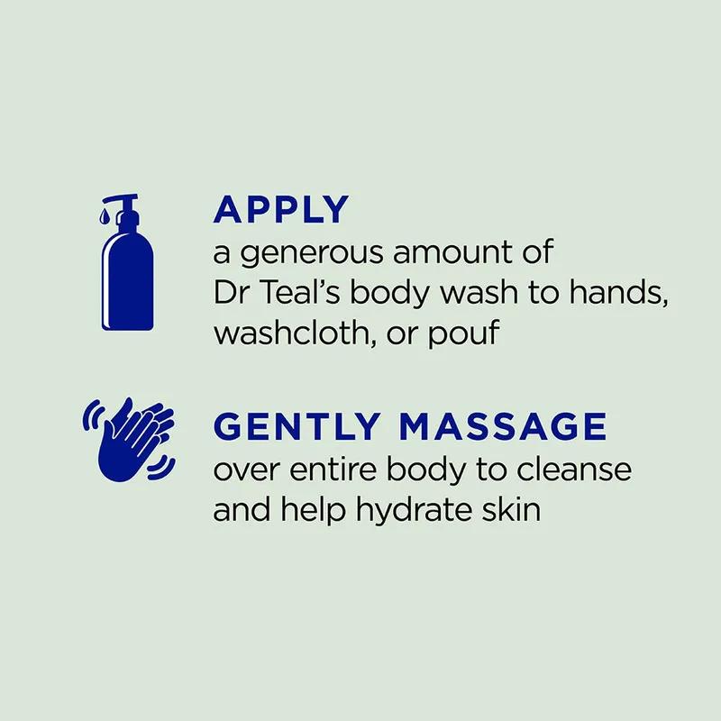 Dr Teal's Epsom Salt Body Wash - Eucalyptus&Spearmint 710ml