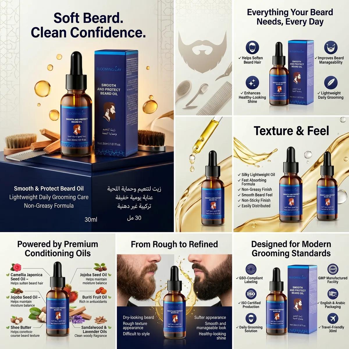 Blooming Day Smooth & Protect Beard Oil 30ml
