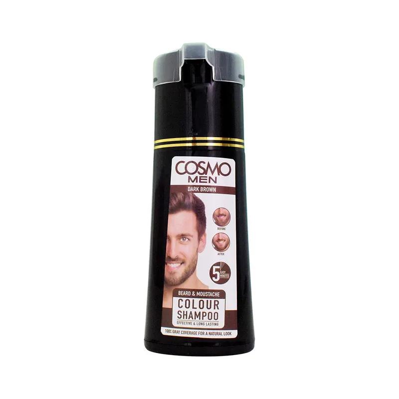 Cosmo Men Beard & Moustache Colour Shampoo Dark Brown 180ml