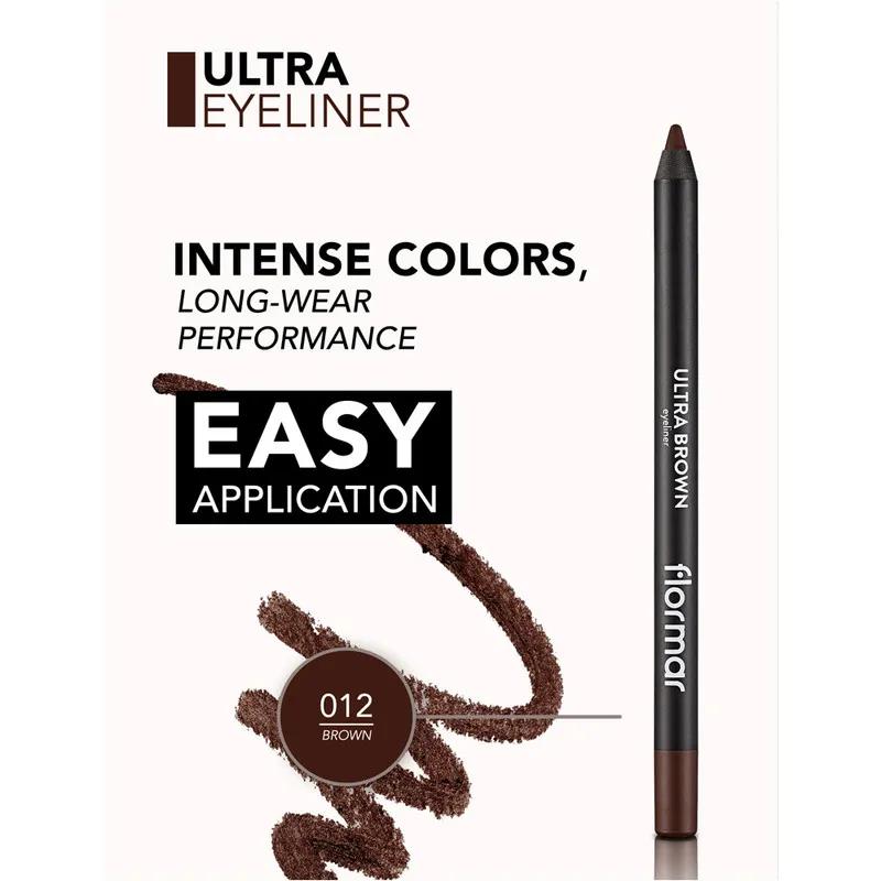 Flormar Ultra Eyeliner - 12 Brown