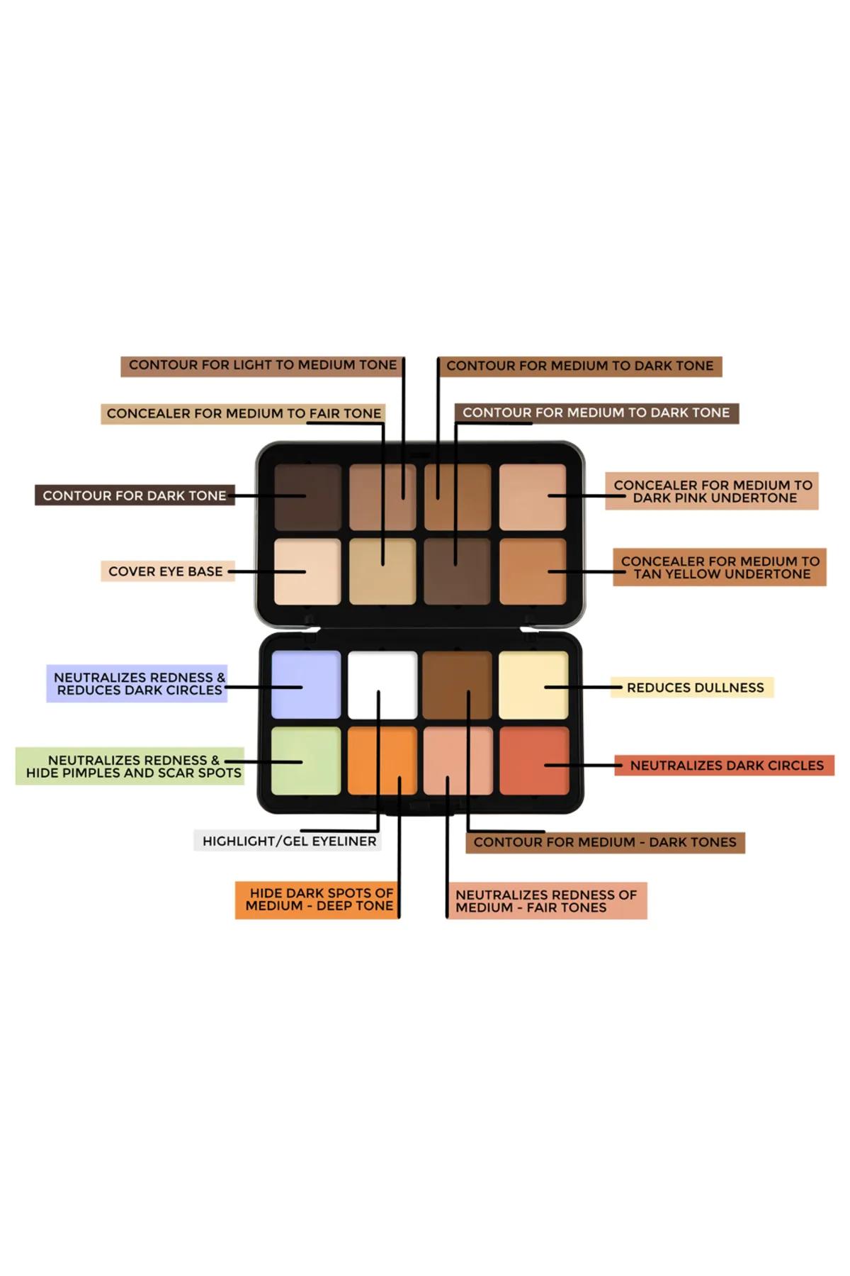 16 Color Camouflage HD Palette-Multicolor