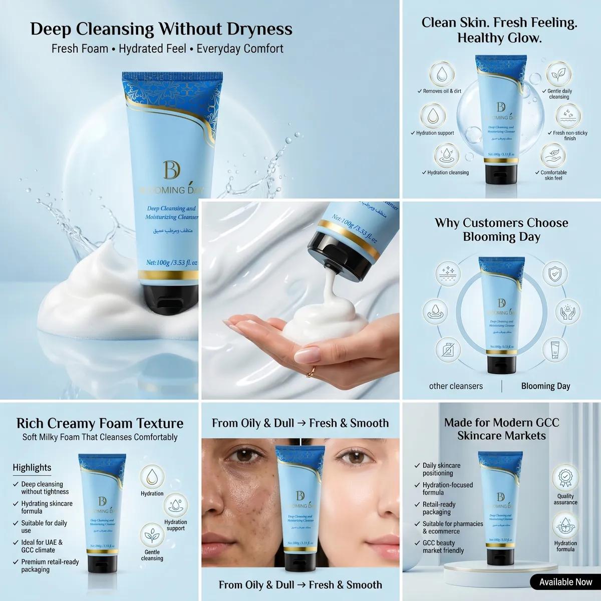 BLOOMING DAY Deep Cleansing and Moisturizing Cleanser 100gm Face Wash