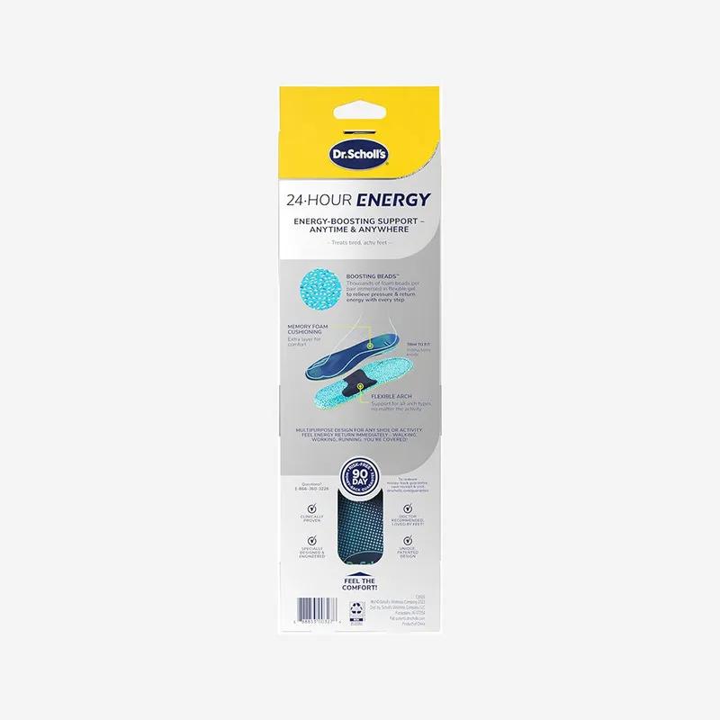 Dr.Scholl's 24 Hour Energy Multipurpose Insoles Men's 1Pair