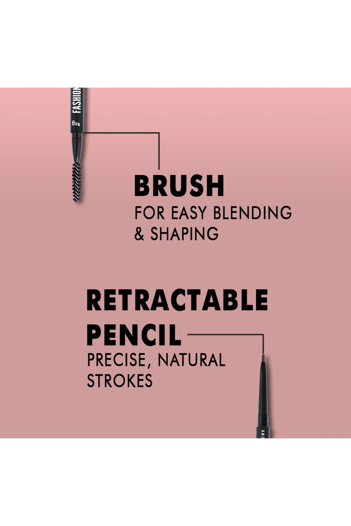 Character Fashion Brow Pencil-Ultra Dark Brown - FP001