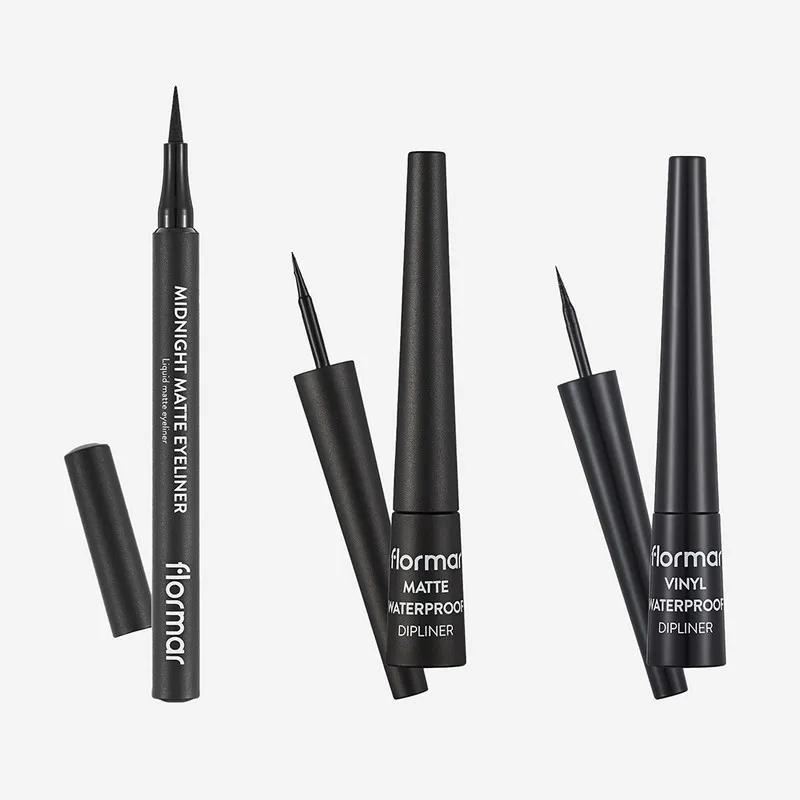 Flormar Waterproof Dipliner+ Matt Eyeliner Assorted 3Pcs