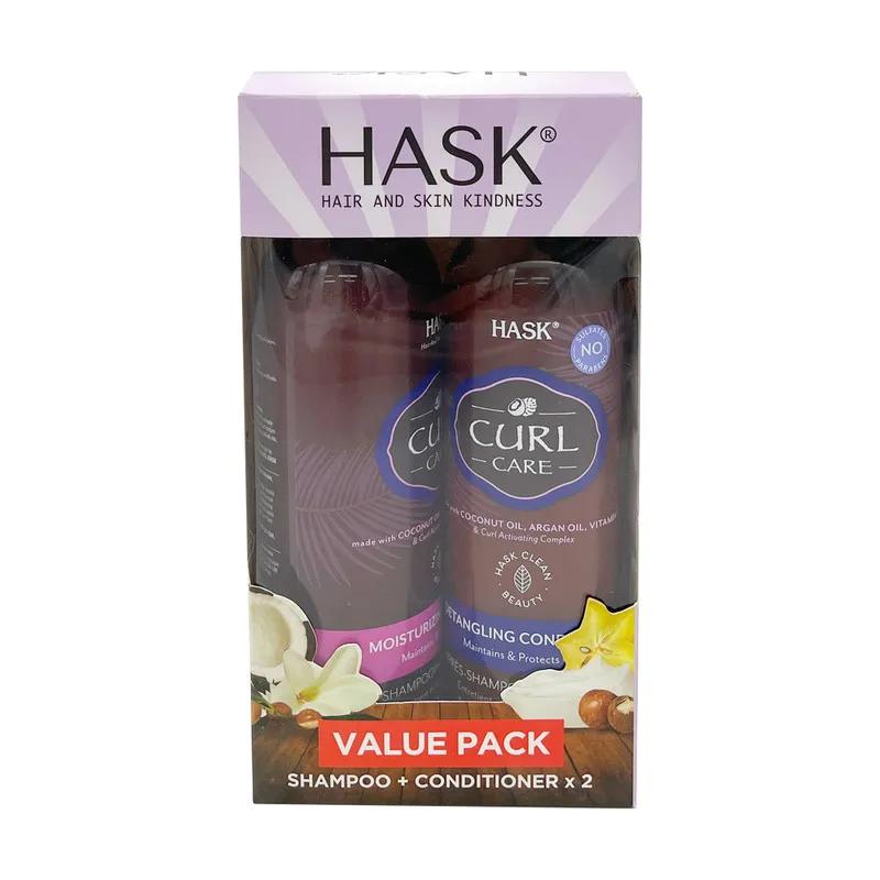 Hask Shampoo & Conditioner 355Ml Asstd. X2 Value Pack