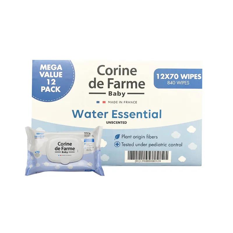 CDF-- Baby Water Essential Wipes 70's (Pack of 12pcs)