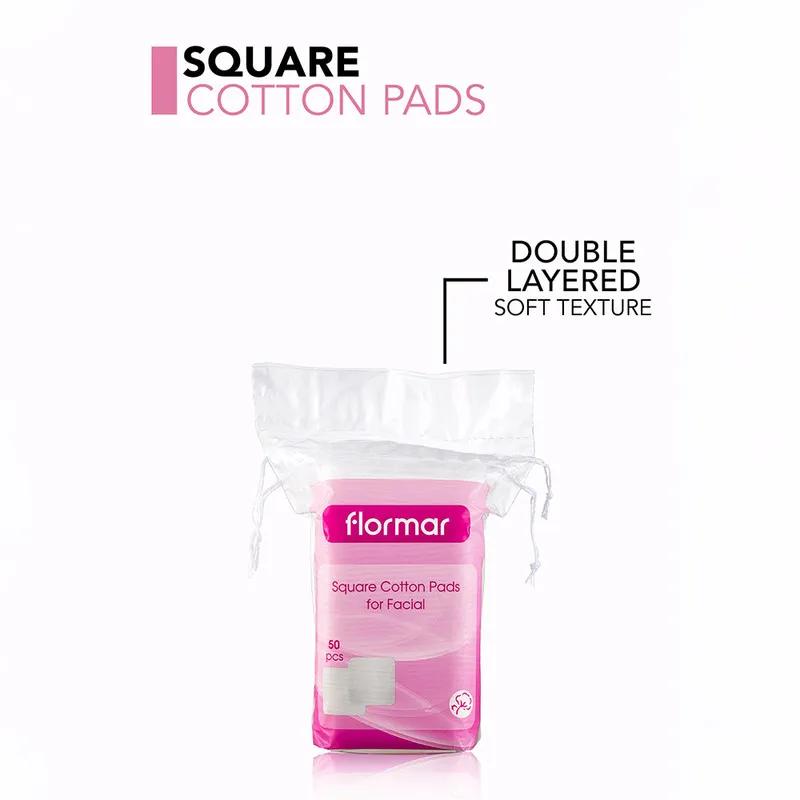 Flormar Square Cotton Pads For Facial