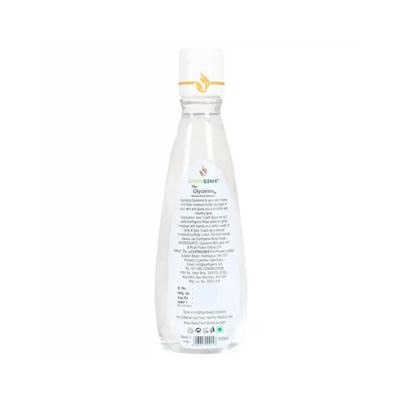 Earthgenix Pure Glycerine+Natural Rose Extracts 100Ml