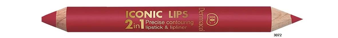 Dermacol Iconic Lips 2in1 Lipstick & Lipliner | (No 3)