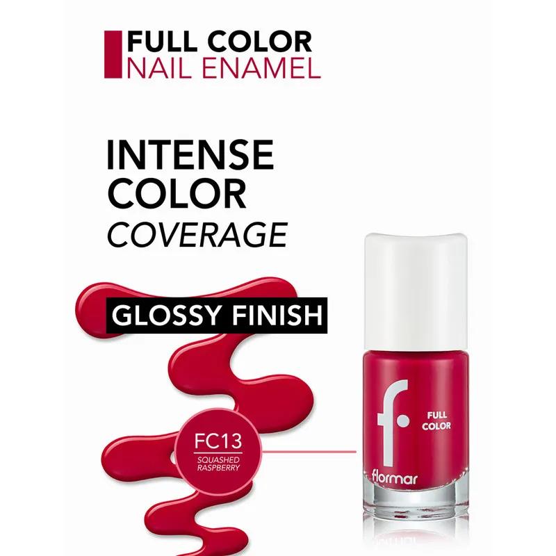 Flormar Full Color Nail Enamel - FC13 Squashed Raspberry