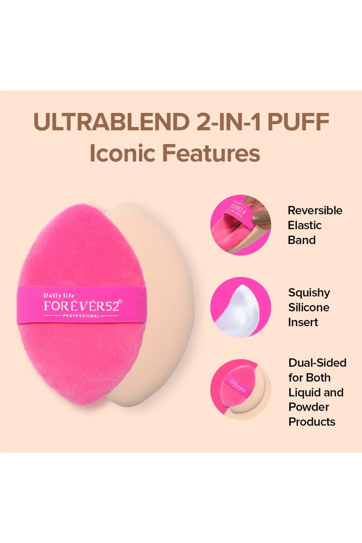 Forever52 Ultrablend 2 In 1 Puff & Sponge-Pink and Beige-1