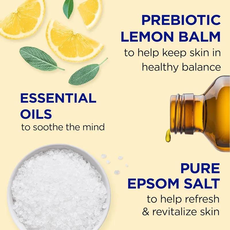 Dr Teal's Epsom Salt Body Wash - Prebiotic Lemon Balm 710ml